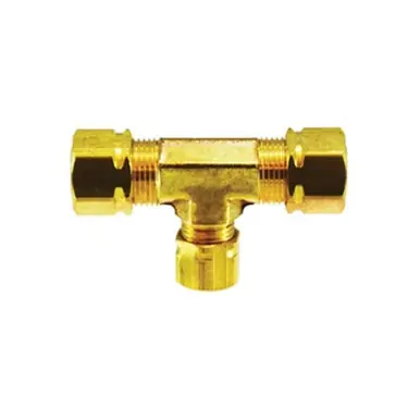 Midland Industries 26102 - Captive Sleeve Tee w/ 26002 Captive Sleeve Nut, 3/16" Compression x 3/16"
