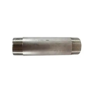 Midland Industries 48123 - Welded Pipe Nipple, 1-1/4" MPT x 1-1/4" MPT, 3" L, Stainless Steel, SCH