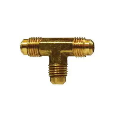 Midland Industries 10161SS - Union Tee, 3/8" Flared x 3/8" Flared x 3/8" Flared, Stainless Steel