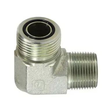 Midland Industries FS25011216 - 90° Elbow, 1-3/8" Male ORFS x 1" MIP, Steel