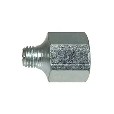 Midland Industries 36300 - Adapter, 1/8-27 x 1/4-28 Thread, NPT(F)F x Male SAE Thread, 1/2" Hex,