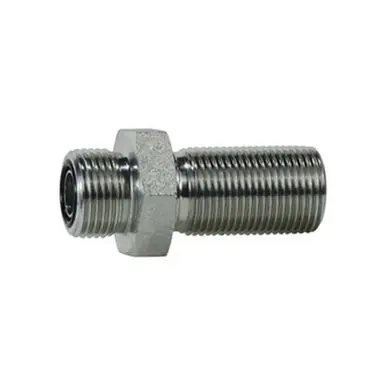 Midland Industries FS270088 - Bulkhead Union Connector, 13/16" Male ORFS x 13/16" Male ORFS, Steel
