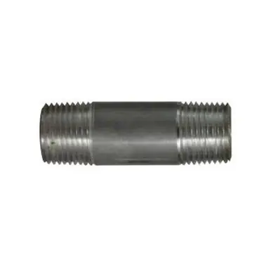 Midland Industries 76049 - Pipe Nipple, 3/8" MPT x 3/8" MPT, 5-1/2" L, Aluminum