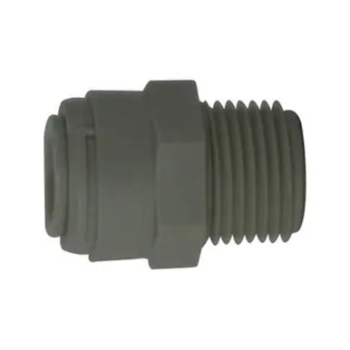 Midland Industries 20050P - Adapter, 5/32" Push" Tube x 1/8" NPT(M)F, Polypropylene