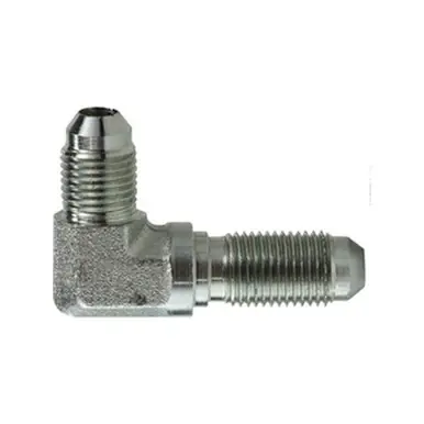 Midland Industries 2701-03-03 - Bulkhead 90° Union Elbow, 3/16" Male 37° JIC Flared x 3/16", Steel