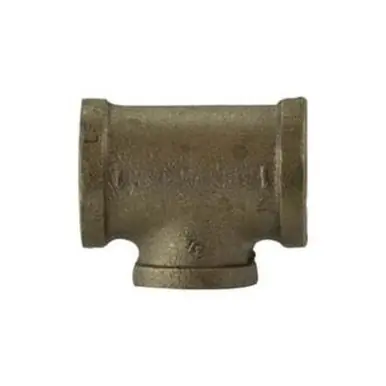 Midland Industries 44327LF - Reducing Tee, 2" FPT x 2" FPT x 1/2" FPT, Bronze