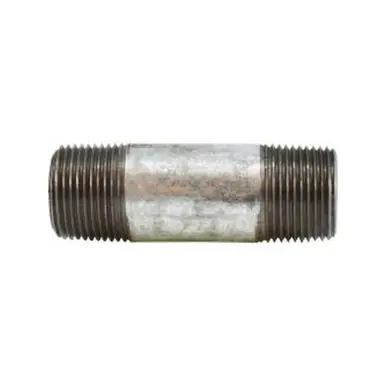 Midland Industries 58083 - Pipe Nipple, 3/4" MPT x 3/4" MPT, 2-1/2" L, Steel, Galvanized, SCH 80