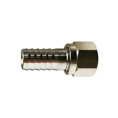 Midland Industries 34510 - Connector, 3/8" Barbed x 1/4" Female Flared Swivel, Stainless Steel