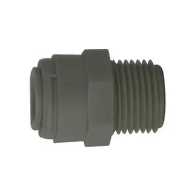 Midland Industries 20046P - Straight Adapter, 5/32" Push" Tube x 1/4" MIP, Plastic