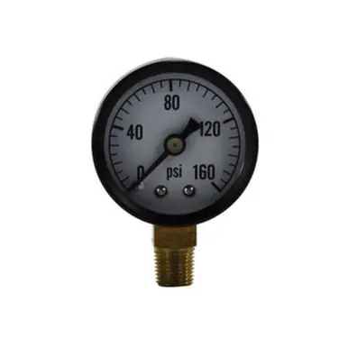 Midland Industries 80503 - Pneumatic Pressure Gauge, 1-1/2" Dial, 0 to 60 psi Measuring Range, 1/8"