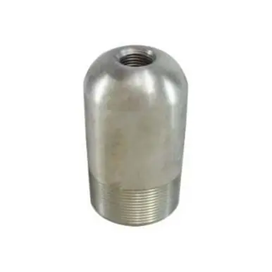 Midland Industries 90212 - Bull Plug w/ 1/2 Tap, 2-1/2" MPT, Steel, Zinc-Plated, SCH 80/XH Schedule