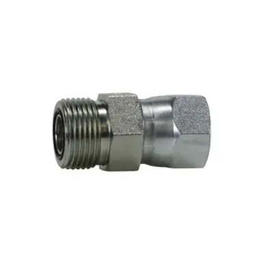 Midland Industries FS640244 - Swivel Connector, 1/4" FJIC x 1/4" Male ORFS, Steel