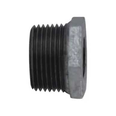 Midland Industries 64551 - Reducer Hex Bushing, 4" MPT x 3/4" FPT, Iron, Galvanized