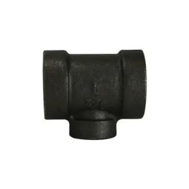 Midland Industries 69344 - Reducing Tee, 2-1/2" FPT x 2-1/2" FPT x 2" FPT, Iron, Black, XH Schedule,