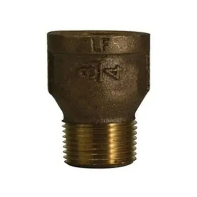 Midland Industries 44621LF - Extension Piece, 1/2" FPT x 1/2" MPT, Brass