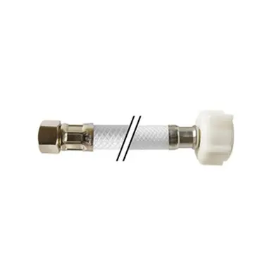 Midland Industries 921516 - Ball Cock Connector, 16" L, Stainless Steel, Heavy Duty Brass Inserts