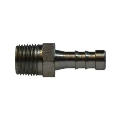 Midland Industries 34214SS - Adapter, 3/8" Hose Barbed x 1/2" MIP, Stainless Steel