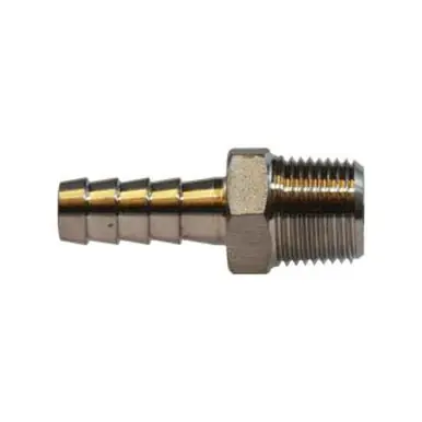 Midland Industries 973991 - Adapter, 4" Hose Barbed x 4" MIP, Stainless Steel