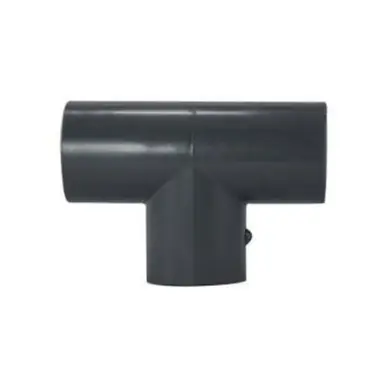 Midland Industries 801040 - Pipe Tee, 4" Slip x 4" Slip x 4" Slip, PVC, Gray, SCH 80 Schedule