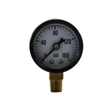 Midland Industries 80506 - Pneumatic Pressure Gauge, 1-1/2" Dial, 0 to 200 psi Measuring Range, 1/8"