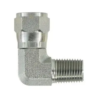 Midland Industries 6501108 - 90° Swivel Nut Elbow, 7/8" Female JIC x 1/2" MPT