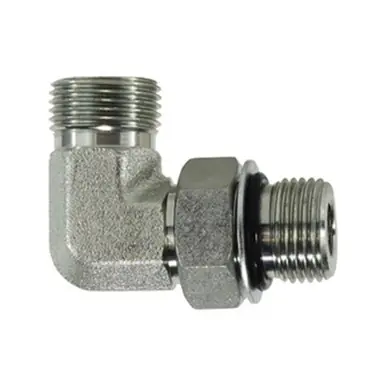 Midland Industries FS6801812 - 90° Elbow, 13/16" Male ORFS x 1-1/16" Male ORB, Steel