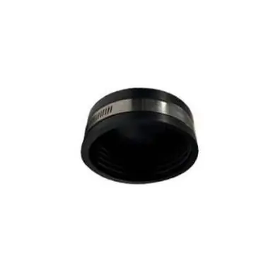Midland Industries 195511 - Flexible End Cap w/ Stainless Steel Band, 3", Rubber, SCH 40 Schedule