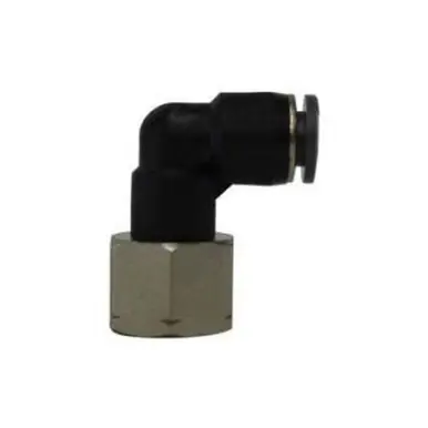 Midland Industries 20091C - 90° Swivel Elbow, 3/8" Push-In x 1/4" NPT(F)F, Composite