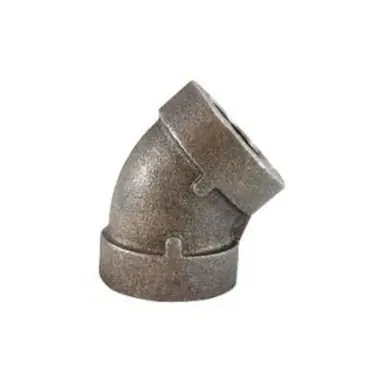 Midland Industries 68190 - 45° Elbow, 3" Female Threaded x 3" Female Threaded, Iron, Galvanized, XH