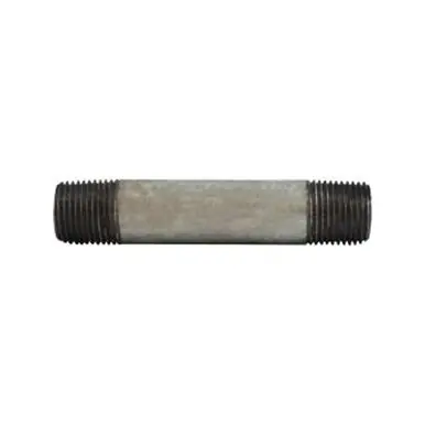 Midland Industries 56066 - Welded Pipe Nipple, 1/2" MPT x 1/2" MPT, 4" L, Steel, Galvanized, SCH 40
