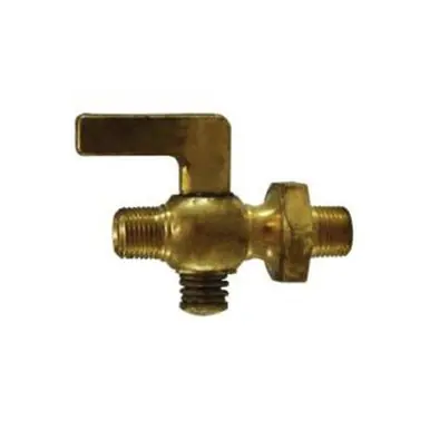 Midland Industries 46327 - Air Cock, 1/2" Nominal, MIP x MIP, Lever, Hex, Brass Body