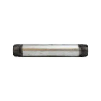 Midland Industries 56094 - Welded Pipe Nipple, 3/4" MPT x 3/4" MPT, 10" L, Steel, Galvanized, SCH 40