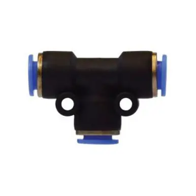 Midland Industries 20027C - Union Tee, 3/16" Push-In x 3/16" Push-In x 3/16" Push-In, Composite