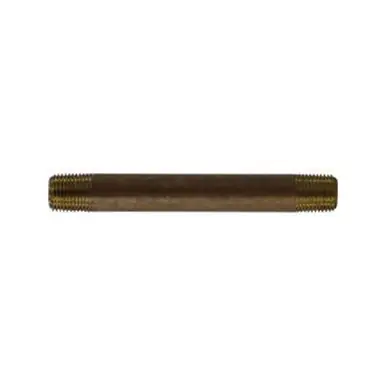 Midland Industries 40004 - Seamless Pipe Nipple, 1/8" MPT x 1/8" MPT, 2-1/2", Brass