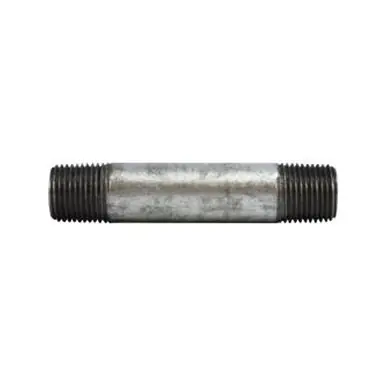 Midland Industries 58060 - Pipe Nipple, 1/2" MPT x 1/2" MPT, Close L, Steel, Galvanized, SCH 80
