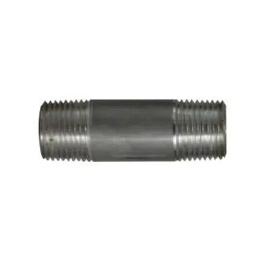 Midland Industries 76043 - Pipe Nipple, 3/8" MPT x 3/8" MPT, 2-1/2" L, Aluminum