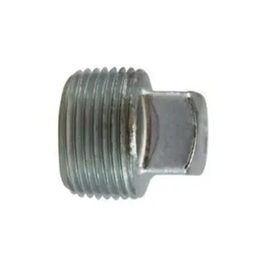 Midland Industries 66656 - Square Head Plug, 1-1/4" NPT(M), Steel, Zinc-Plated
