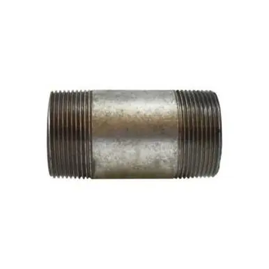Midland Industries 58140 - Pipe Nipple, 1-1/2" MPT x 1-1/2" MPT, Close L, Steel, Galvanized, SCH 80