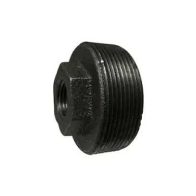 Midland Industries 64533 - Reducer Hex Bushing, 2-1/2" MPT x 1-1/4" FPT, Iron, Galvanized