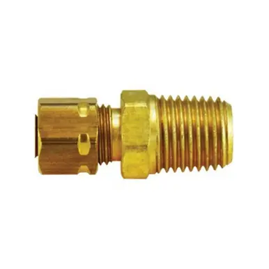 Midland Industries 26189 - Adapter w/ 26005 Nut, 3/8" Compression x 3/8" MIP, Brass