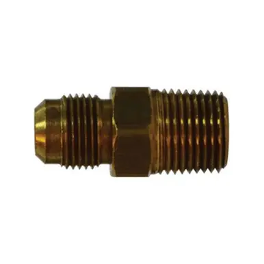 Midland Industries 35132 - Adapter, 1/2" Male Flared x 1/2" NPT(M)F, Brass