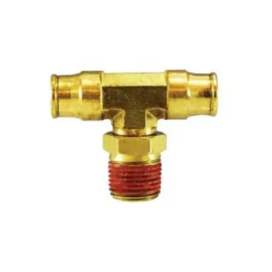 Midland Industries 20110 - Swivel Branch Tee, 1/2" Tube OD x 3/8" Male NPTF x 1/2" Tube OD, Brass