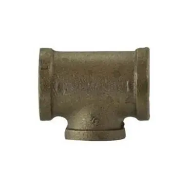 Midland Industries 44314LF - Reducing Tee, 1-1/4" FPT x 1/2" FPT x 1-1/4" FPT, Bronze