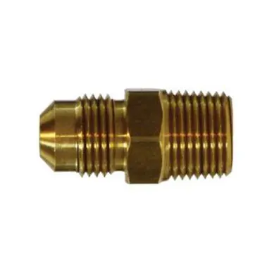 Midland Industries 10263SS - Adapter, 3/8" SAE 45° Flared x 1/4" MIP, Stainless Steel