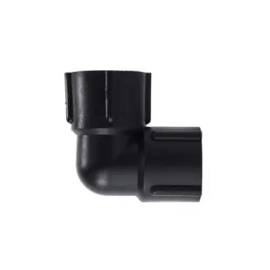 Midland Industries 28709P - 90° Elbow, 3" FPT x 3" FPT, Polypropylene, Black