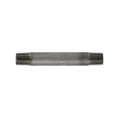 Midland Industries 48024 - Welded Pipe Nipple, 1/4" MPT x 1/4" MPT, 3" L, Stainless Steel, SCH 40