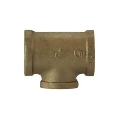Midland Industries 38106-161606 - Pipe Reducing Tee, 1" FPT x 1" FPT x 3/8" FPT, Bronze