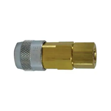 Midland Industries 28684 - Lincoln Interchange Coupler, 1/4" 1/4" FIP, Brass
