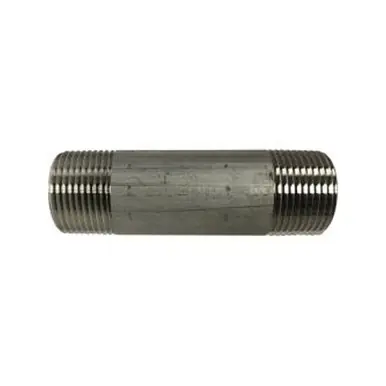Midland Industries 48022 - Welded Pipe Nipple, 1/4" MPT x 1/4" MPT, 2-1/4" L, Stainless Steel, SCH