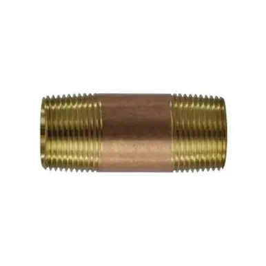 Midland Industries 38300-1630 - Pipe Nipple, 1" MPT x 1" MPT, 3" Brass